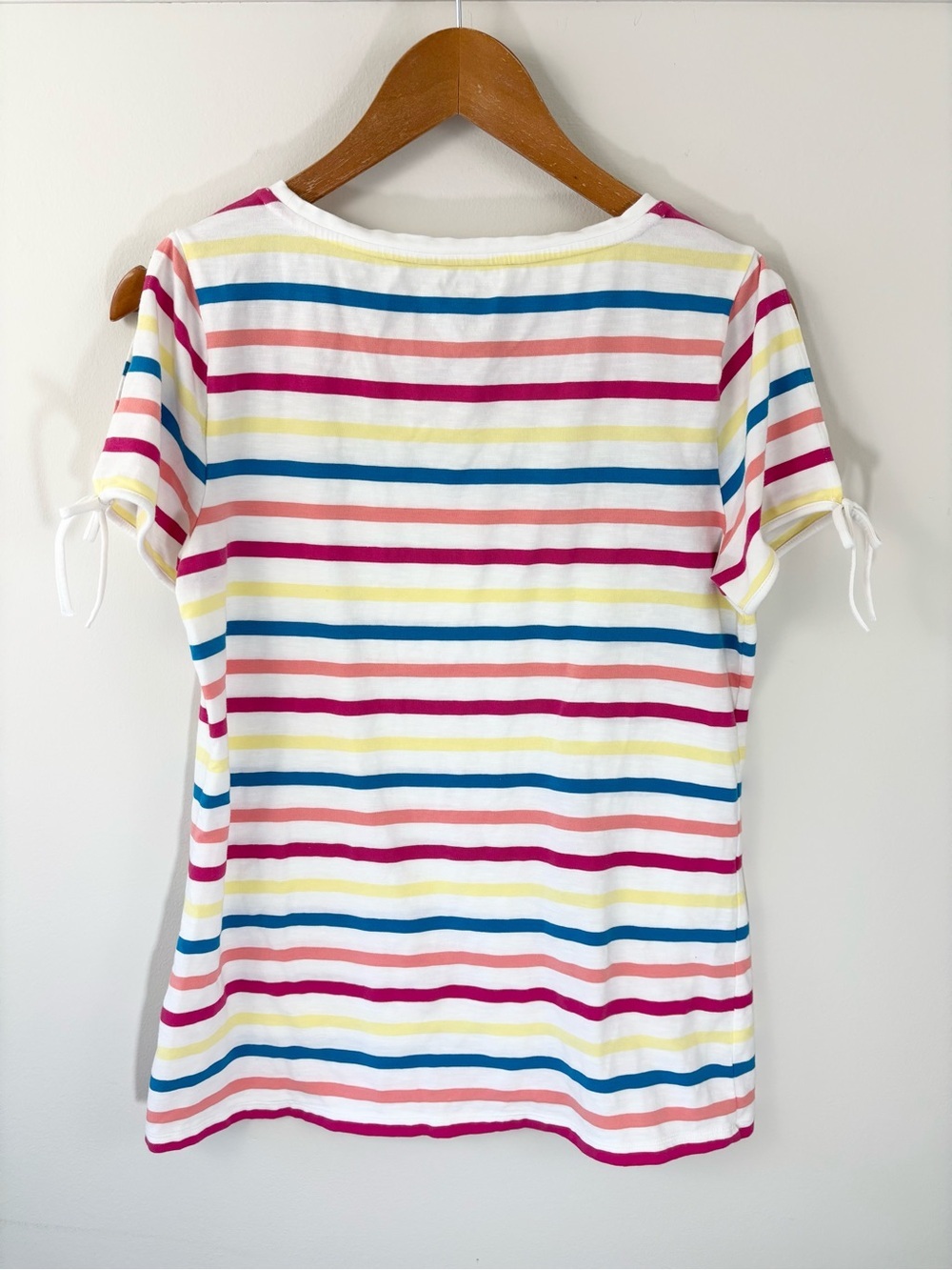 Talbots stripe shirt with open shoulders - Picture 3 of 3